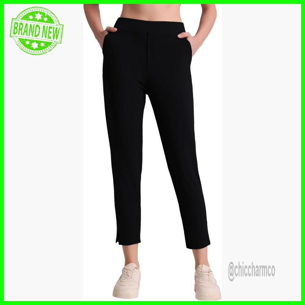 Petite Ankle Pants 25/27 Inseam Stretchy Pull On Work Casual Yoga Golf